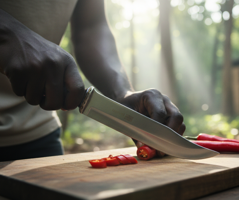 Columbia Saber Knife Heavy-Duty Full-Tang Blade Extreme Defense Tool Black